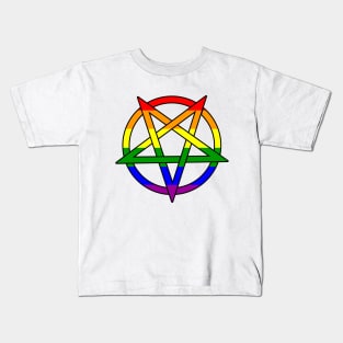 Rainbow Pentacle Kids T-Shirt